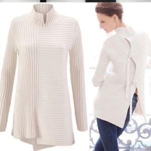 CAbi D Ring Asymmetrical Pullover Sweater Medium